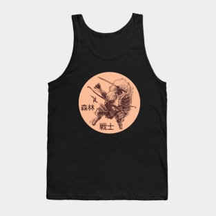 Cartoon ninja warrior squirrel Tank Top